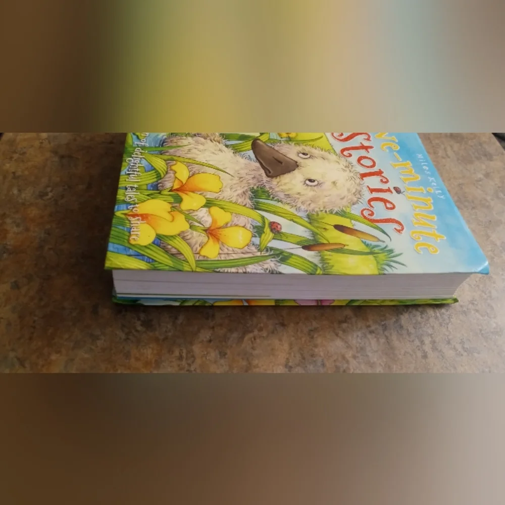 Five-Minute Stories Hardcover Children's Book - Bright Blue & Yellow Cover
